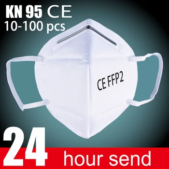 

100-5PCS ffp2 Mask Mouth Face Dust MASK reusable kn95 mask Anti-influenza PM2.5 Anti Breathable reusable mask ffp2