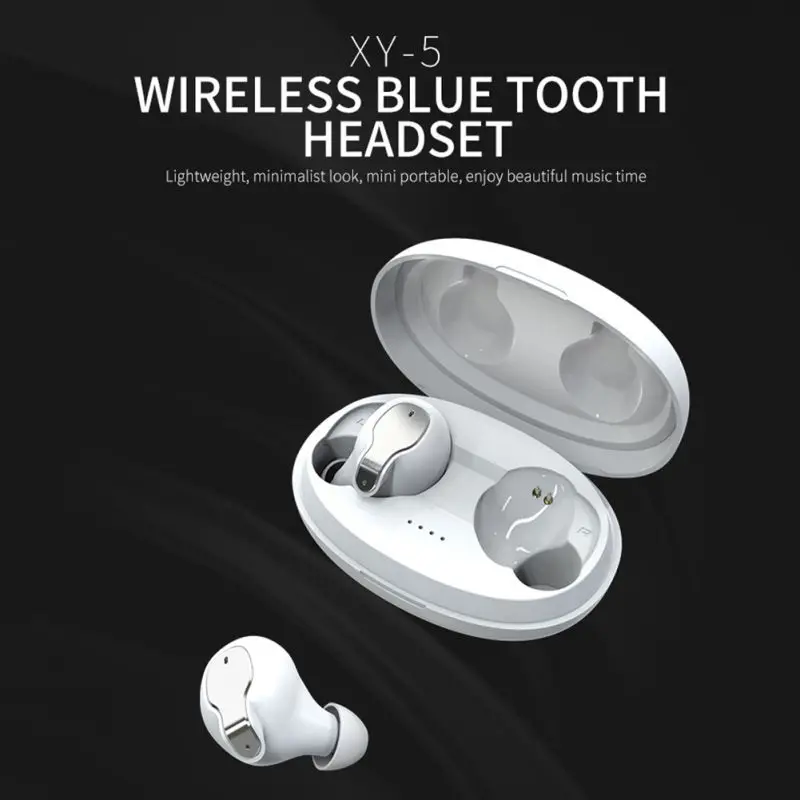 Мини Беспроводной Bluetooth наушники-вкладыши BT5.0 наушники с зарядный чехол Портативный Беспроводной чистый звук стерео наушники