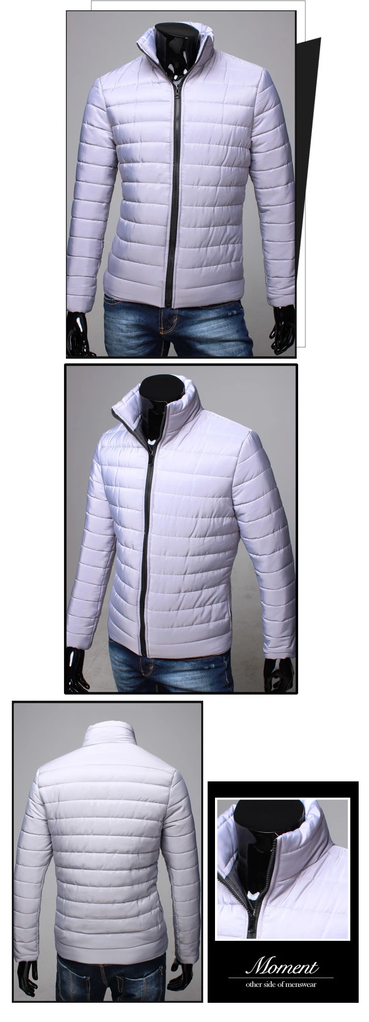 AliExpress, Новое Стильное хлопковое пальто, мужское пальто с хлопковой подкладкой, пуховик со стоячим воротником, одежда с хлопковой подкладкой, темно-синий, 10 тысяч