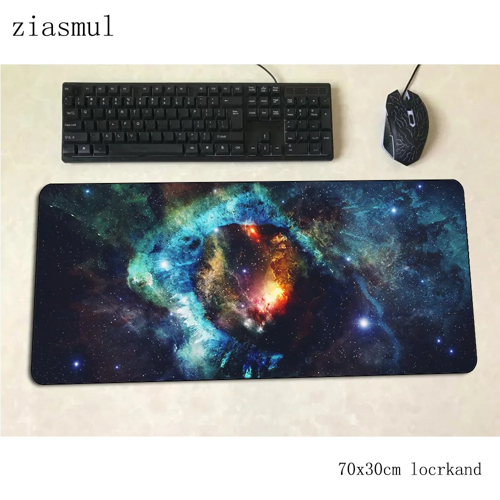 Вселенная коврик для мыши 70x30 см игровой коврик для мыши с изображением Новое прибытие офисный ноутбук с алюминиевым корпусом стол коврик Закрытая Кра. игры pc gamer коврики
