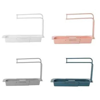 

New Telescopic Sink Rack Soap Sponge Drain Shelf Storage Basket Bag Faucet Holder Adjustable Bathroom Holder Sink Kitchen Tools