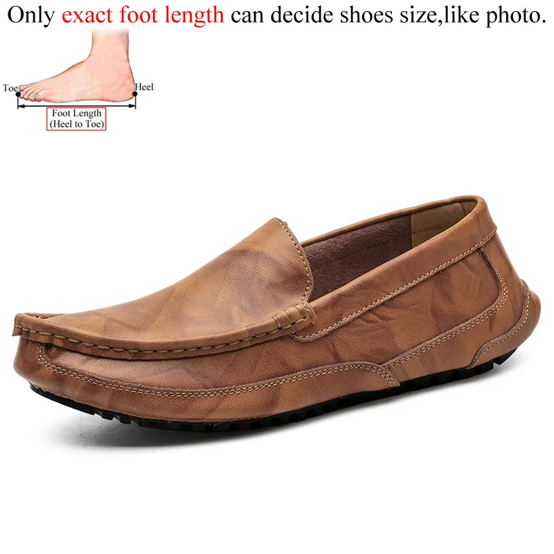 Yellow brown(2) Повседневные мужские лоферы из натуральной кожи; сезон осень; chaussure homme Mocasines Hombre; мокасины; Лоферы для вождения - Цвет: Yellow brown(2)