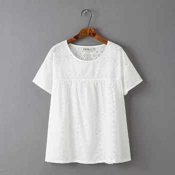 

T-shirt Brick Red Blessed Feather Print O-Neck Gray Tees Ladies 2019 Casual Female Top White