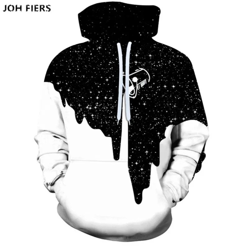 

JOH FIERS Hot Fashion Men/Women 3D Sweatshirts Print Milk Space Galaxy Hooded Hoodies Unisex Tops Wholesale and retail