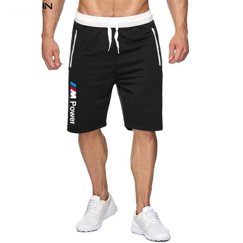 BMW M Power-pantalones cortos deportivos para hombre, de secado rápido, informales, transpirables, de algodón, para correr, novedad de 2021