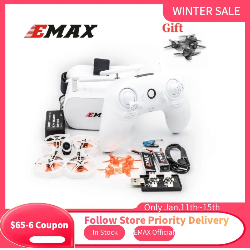 Подарок Emax Tinyhawk II BNF/комплект RTF FPV гоночный Дрон F4 5A 16000KV RunCam Nano2 25/100/200mW VTX 1S 2S с