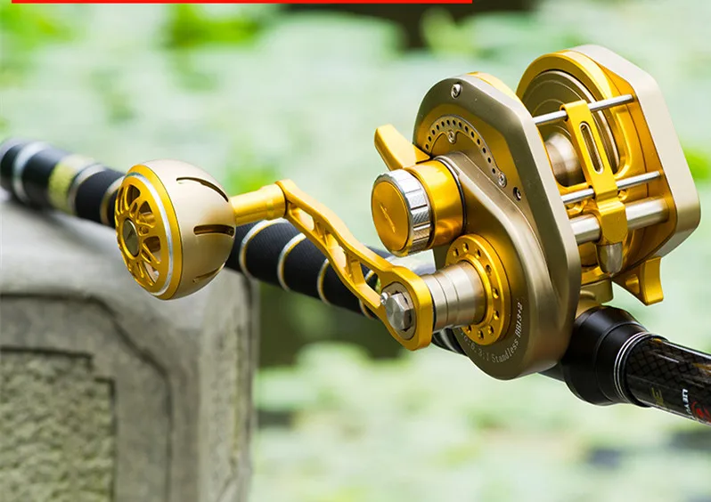 13+2BB 6.3:1 Fishing Reel Automatic Line Guide Saltwater Boat Spinning Reel Slow Fast CNC Aluminium Full Metal Baitcasting Reel