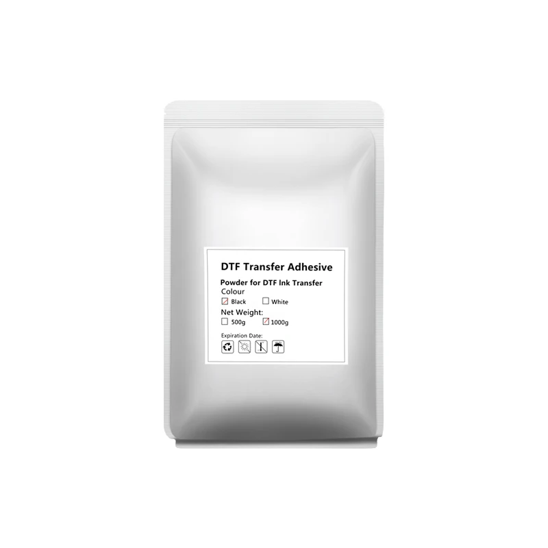 500g DTF Hot Melt Powder White Or Black PET Direct Transfer Film Printing For DTF Ink powder