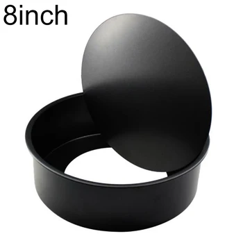 

Non-Stick Round Cake Baking Pan Carbon Steel Cakes Molds Metal Bake Mould Removable Bottom Bakeware Cake Supplies Daily