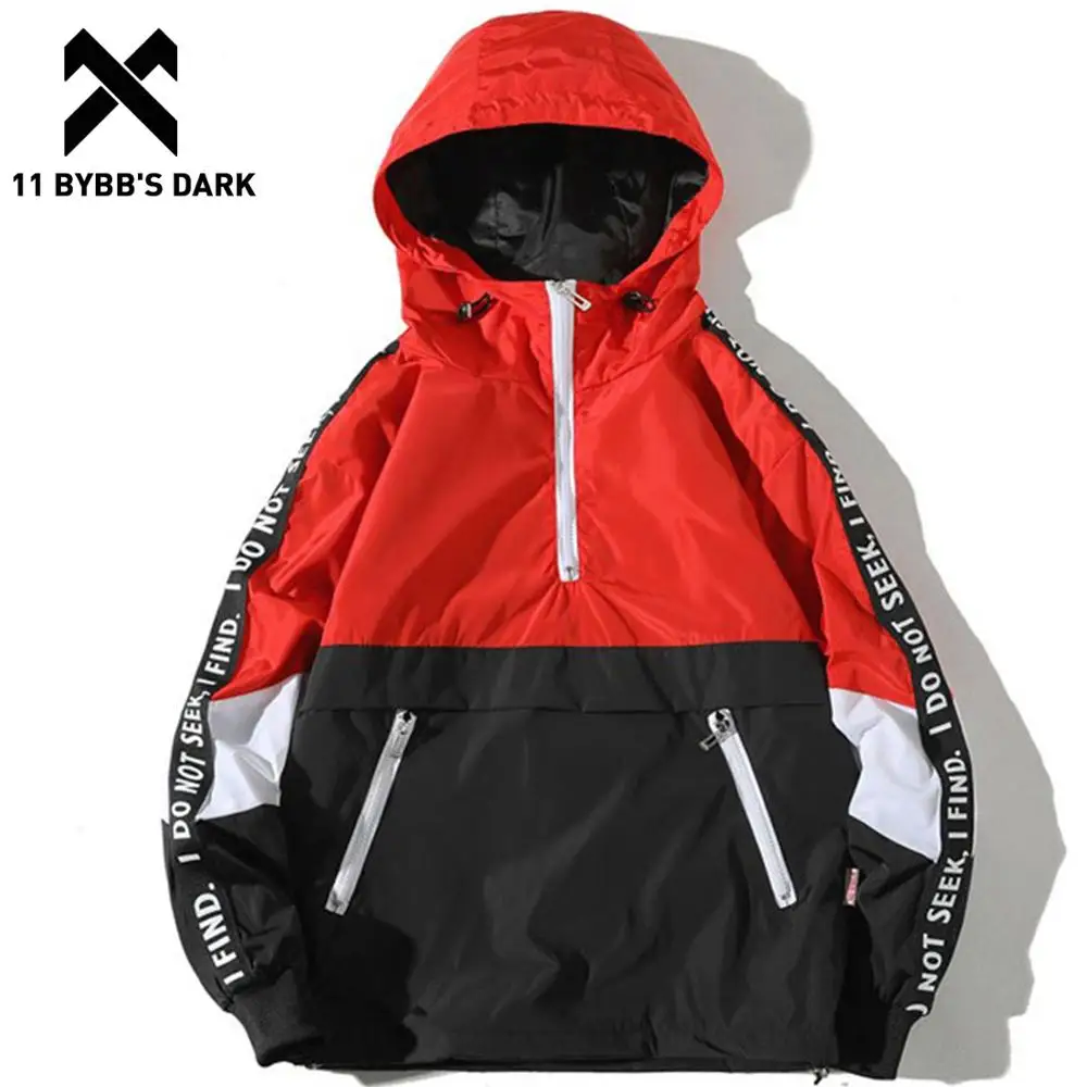 patchwork hooded coat
