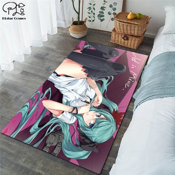 

Hatsune Miku anime carpet Anti-Skid Area Floor Mat 3D Rug Non-slip Mat Dining Room Living Room Soft Bedroom Carpet style-02