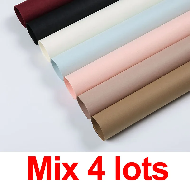 Mix4lots 10 шт. обычная бумага цветок оберточная бумага крафт-бумага букет Упаковка подарочные упаковочные материалы флорист - Цвет: Mix4lots