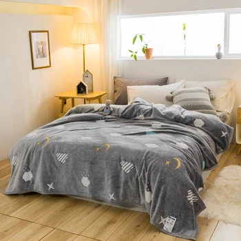 

Blanket Warm Fluffy Bed Sofa Bedspread Safety Bedding Sheet Throw Home Decoration Comfortable Blanket Dropshipping PE