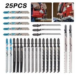 Kit de lames de scie sauteuse, 25 pièces, métal et bois, assortiment de lames, tige en T, accessoires pour outils à Air, pour Bosch/Makita/Dewalt 