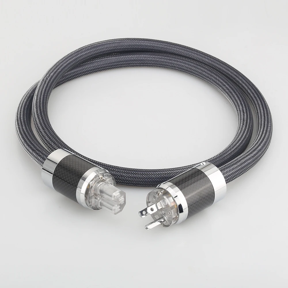Audiocrast P101 DW15 Hi End OFC кабель питания с родиевым покрытием из углеродного волокна AC