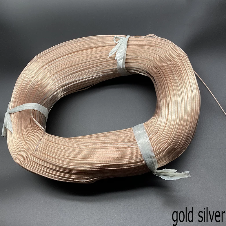 Cabo de fio elétrico PVC transparente, 30AWG,