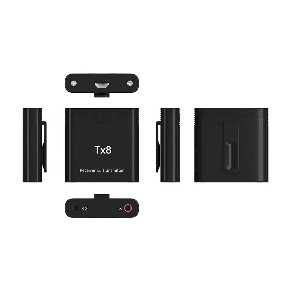 Bluetooth 5,0 аудио передатчик 2 в 1 Bluetooth аудио приемник с поддержкой BT смартфонов/планшетов/настольных компьютеров и ноутбуков/TX режим