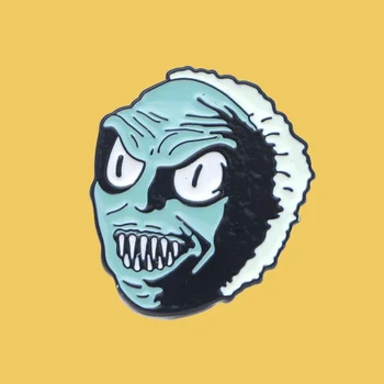 

O122 Wholesale 10pcs/lot Ghost Enamel Pin Brooches Cartoon Creative Metal Brooch Pin Denim Hat Badge Backpack Bag Collar Jewelry