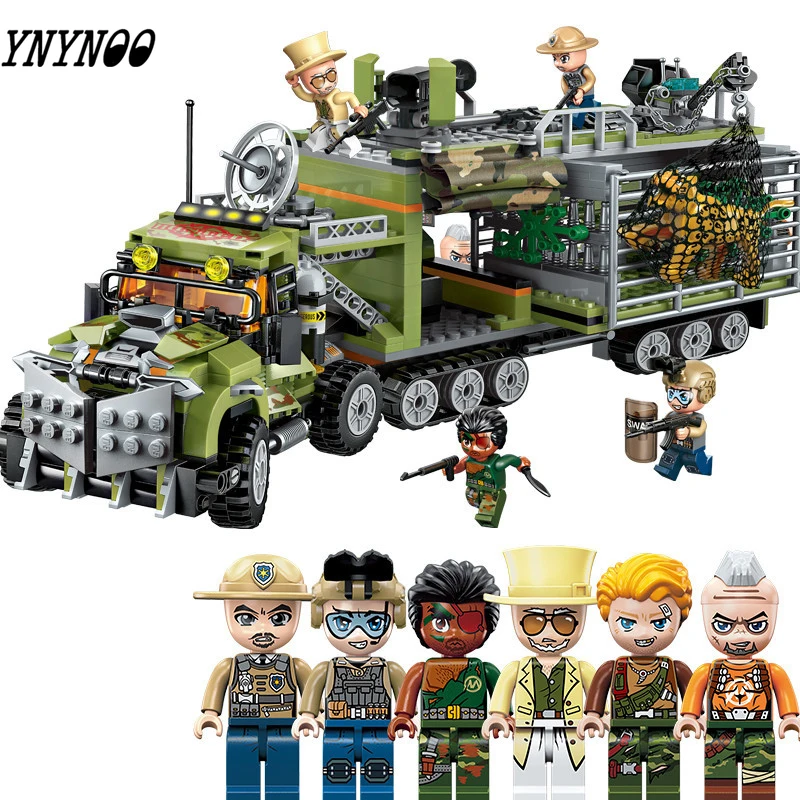 

658pcs Compatible Legoinglys Children's educational building blocks toy city Sin Moving Fortress City Police figures Bricks