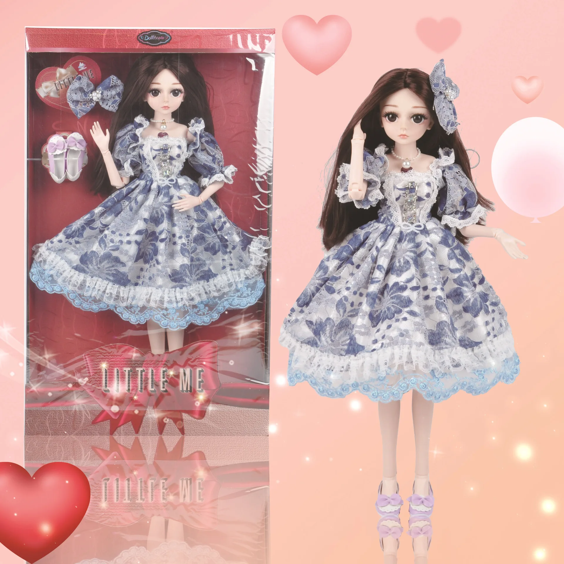 60 см BJD кукла DIY Мода парик кукла одета принцесса кукла девочка игрушки