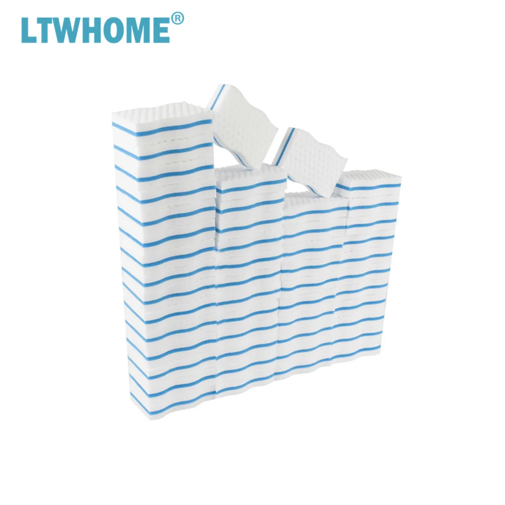 LTWHOME Волшебная двухсторонняя губка волнистого типа меламиновая