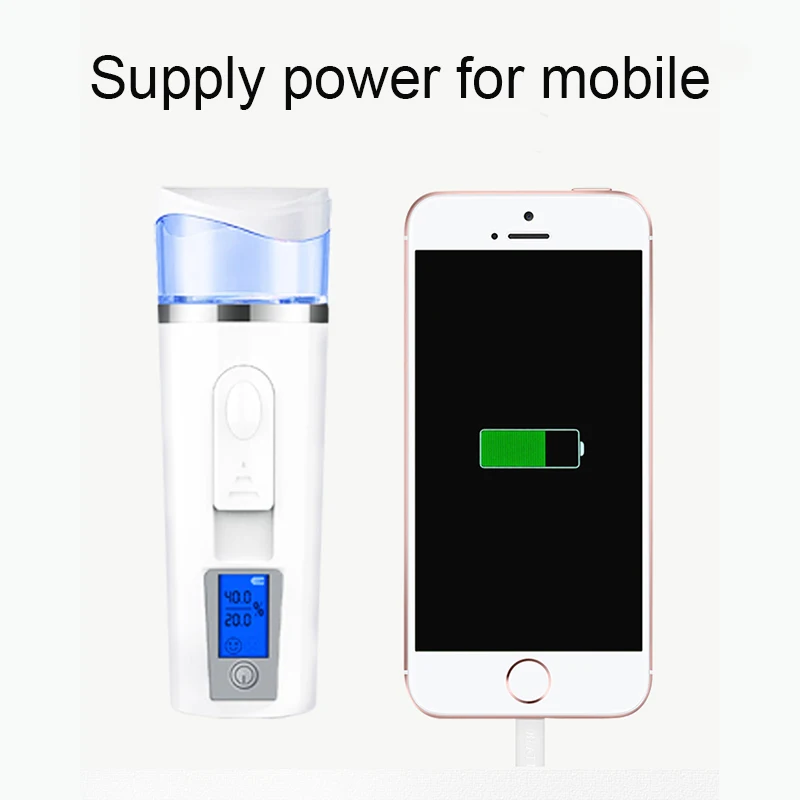 Facial Streamer Nano Mist Sprayer Moisturizing test Skin moisture mobile battery power bank Beauty Instruments device 4