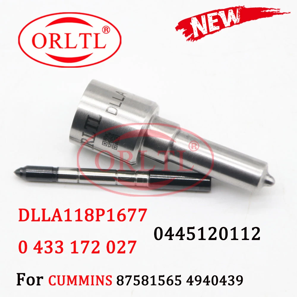 Diesel Injector 0445120112 Nozzle DLLA 118P1677 0433 172 027 Sprayer 118 P1677 118P 1677 For Cummins 87581565 |