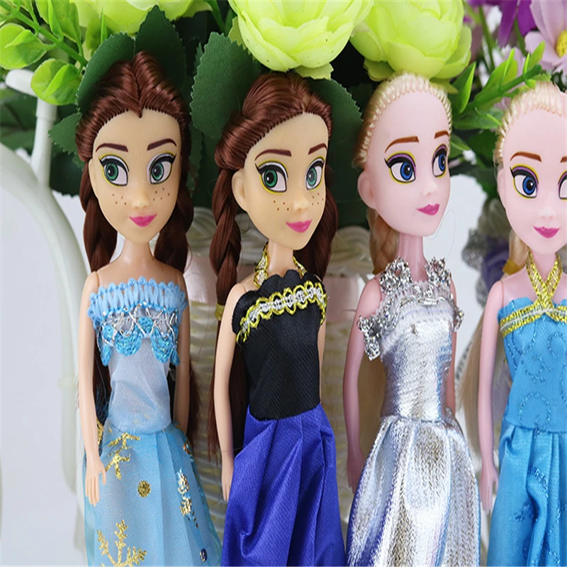 6 стилей высокое качество 16 см ледяная Кукла Эльза Анна Boneca с красивой одеждой