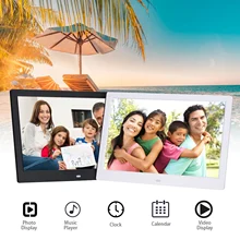 SJD-1203 12" LED Digital Photo Frame 1280*800 HD Desktop Album MP4 Video MP3 Audio Clock Calendar Infrared Remote Control Touch