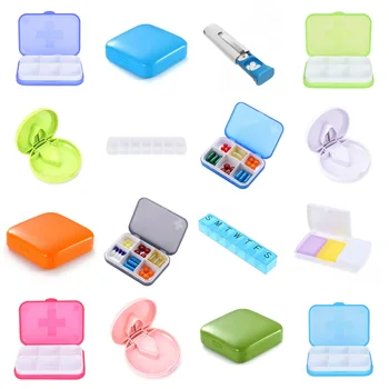

1pc Pill Case Multifunctional Medicine Tablet Dispenser Organizer Pill Box Splitters Pill Storage Organizer Container