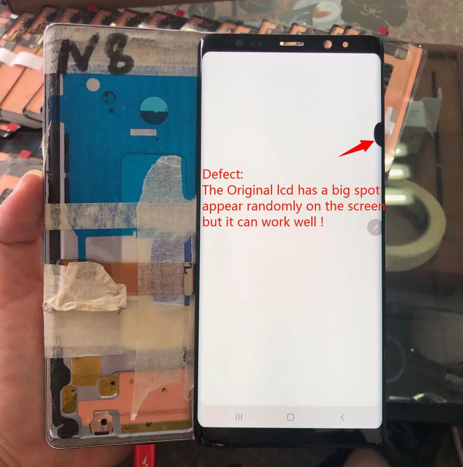 Оригинальный 100% Super AMOLED ЖК дисплей для Samsung Galaxy Note 8 экран N9500 N950Fd N950U Note8 с черными