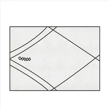 Morocco style Бежевый Белый Геометрический ковер 160*230 см flash