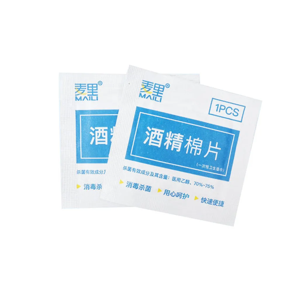 100pcslot Alcohol Prep Swap Pad Wet Wipe For Antiseptic Skin Cleaning Care Jewelry Mobile Phone Glasses Clean Tool Alcohol Pads (15)