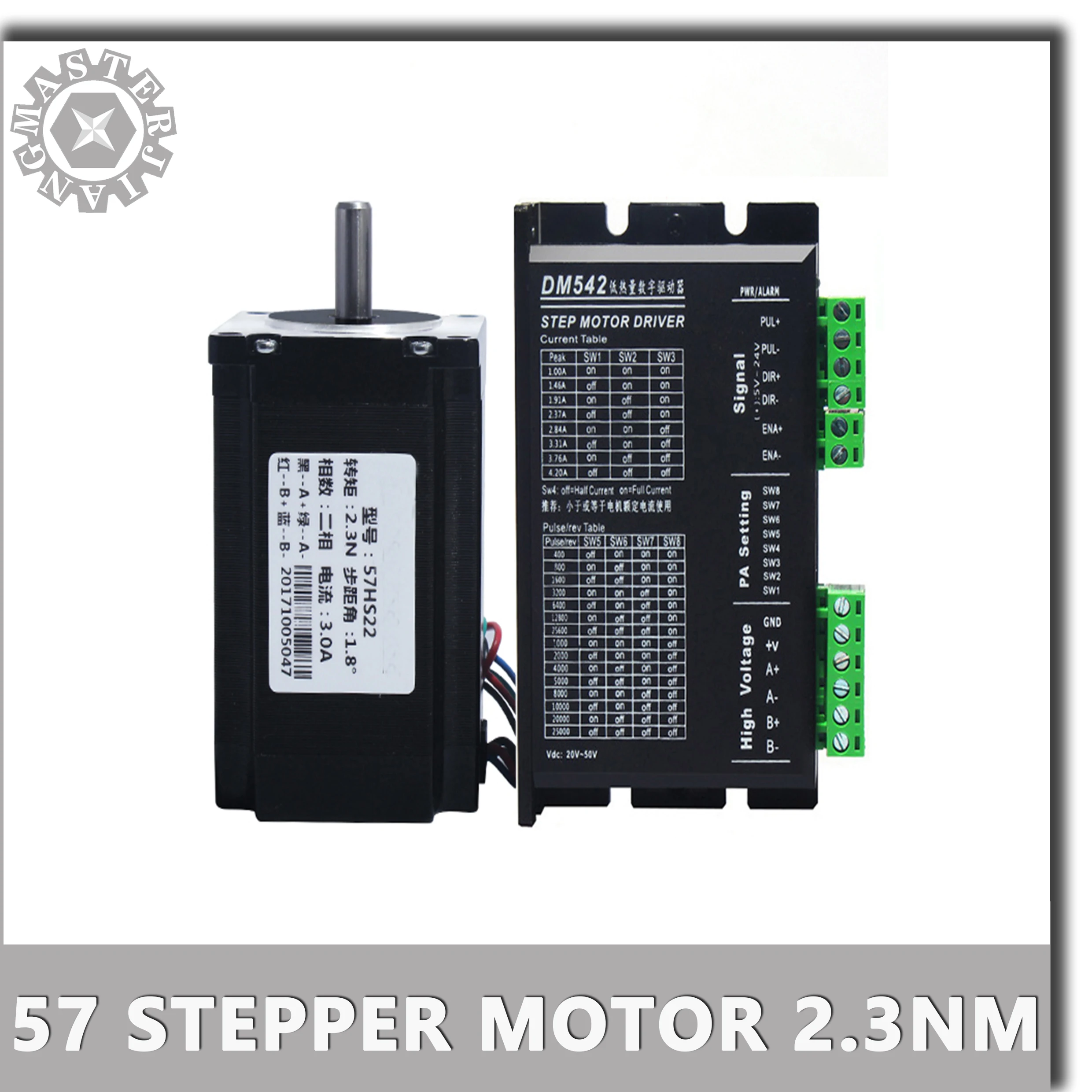 Для ЧПУ 3D принтера Nema 23 57HS22 шаговый двигатель 57 2.3нм с обновлением TB6600/DM542 NEMA17
