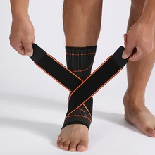 CHAOBA1PCS Wrap3D Ткачество Эластичный нейлон и ремешком на щиколотке в виде буквы «Поддержка Скоба бадминтон баскетбол футбол, таэквондо Фитнес защита для пятки