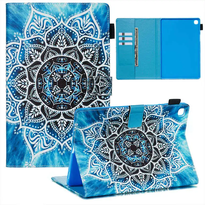 Чехол для Samsung Galaxy Tab S5e 10,5 T720 SM-T720 SM-T725 Smart Cover Funda планшет с животным узором стенд корпус Капа+ подарок - Цвет: 009