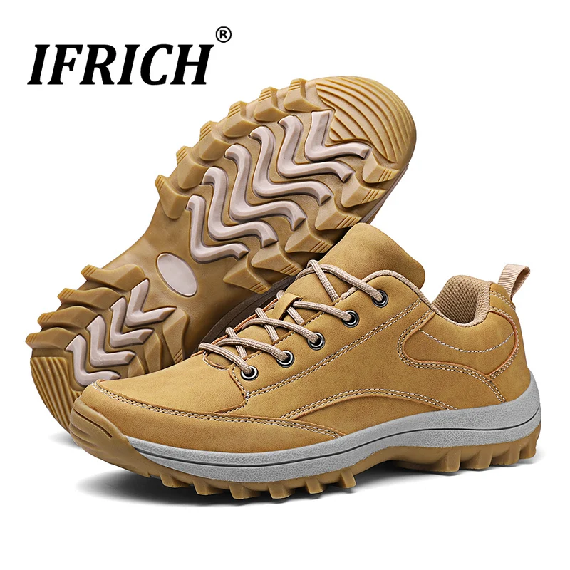 

Hiking Boots Men Waterproof Winter Snow Boots Youth Backpack Travel Boots Leather Hunting Boots Amped Hiking Shoes Work Boot Man