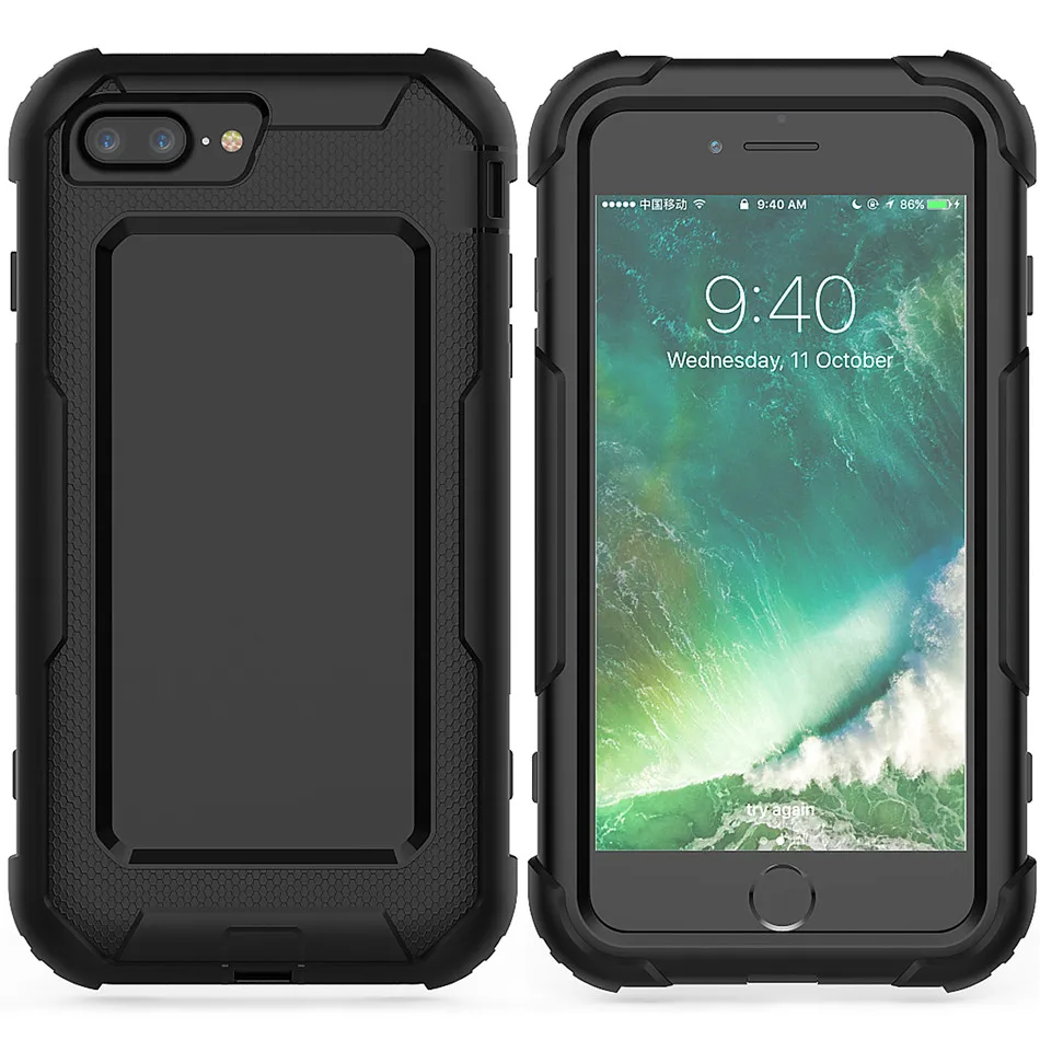 Case for iPhone 7 Plus/8 Plus 360 Rotating Stand Shockproof Military Drop Tested Silicon Armor Cover 6 Plus/6s | Мобильные телефоны