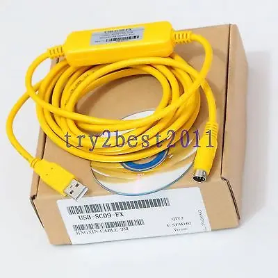 

DHL/EMS 10 Sets Programming cable for original USB-SC09-FX MESLEC FX USB to RS422 win7 vista -C1