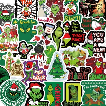 

50pcs Dr seuss Christmas cat paster Cartoon characters anime movie funny decals scrapbooking diy phone laptop waterproof