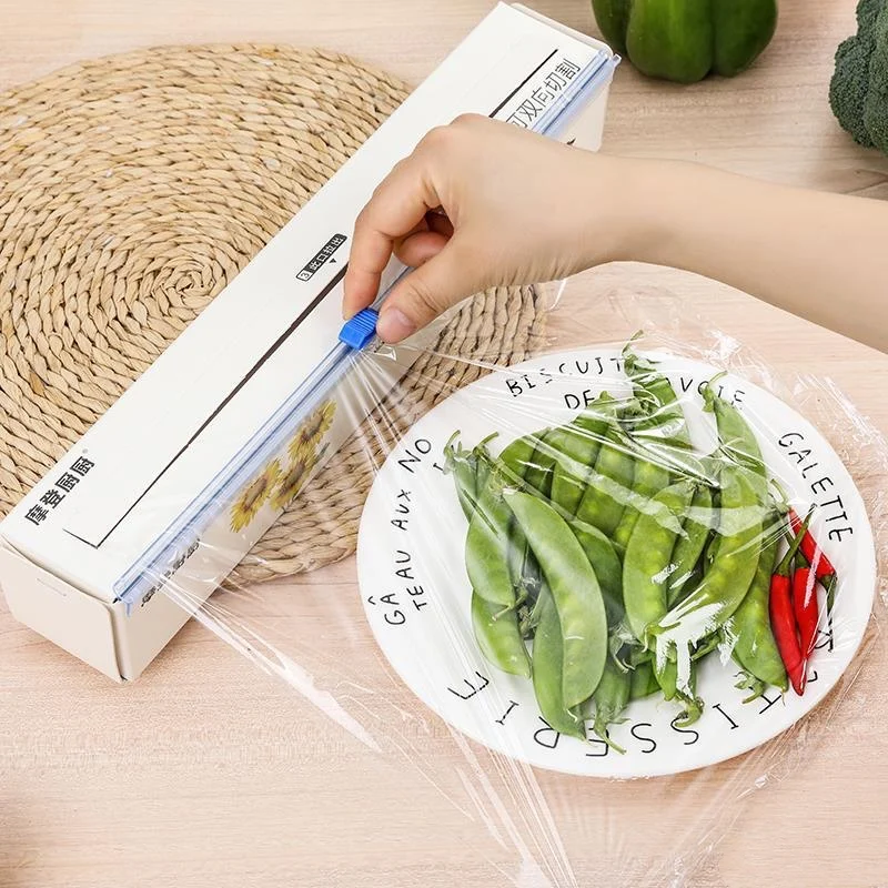 Buy Wholesale China Reusable Food Wrap Cutter Cling Film Cutter Plastic Wrap  Dispenser With Slide Cutter & Kitchen Utensil at USD 6.13