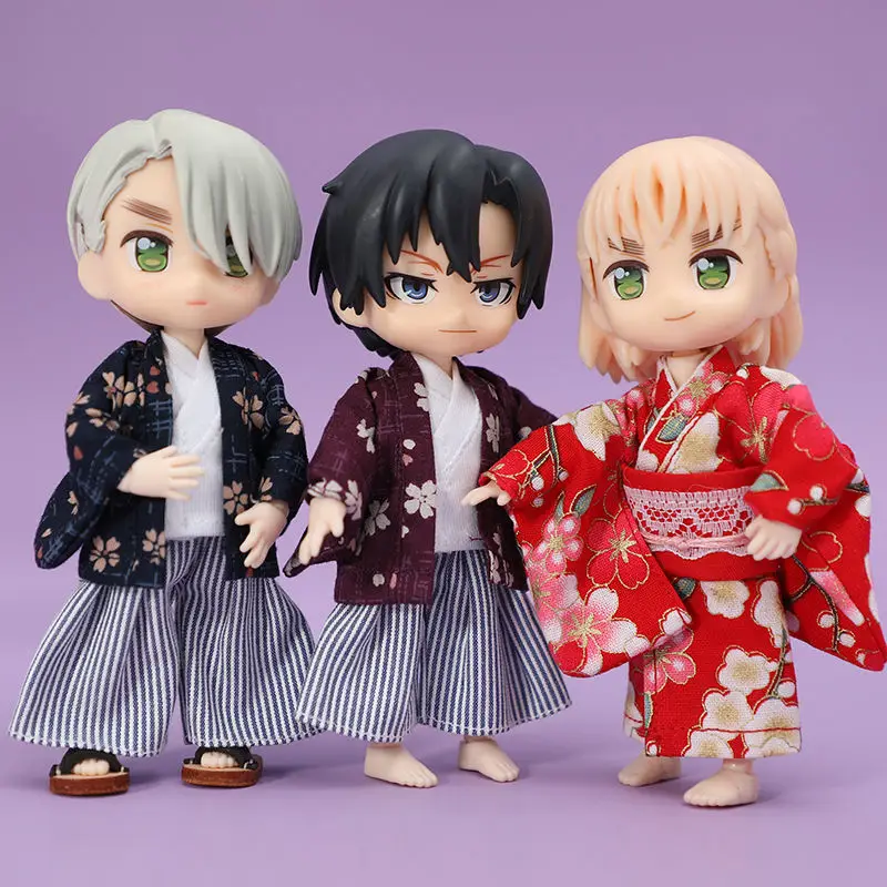 Barbie Doll Clothes Doll Clothes Doll Clothes Accessories Doll Accessories Ob11 Doll Clothes Ob11 Kimono Yukata Set for 1/12bjd Costume Clothes Obitsu 11 GSC Clay Molly Doll Clothing Accessories