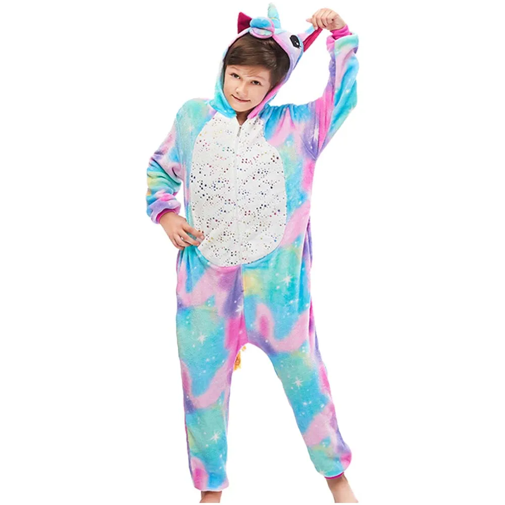 pajama sets bamboo	 Children Kids Flannel Animal Cartoon Pajamas Winter Sleepwear Boys Onesies Girls Pajama Set Cute Stitch Unicorn Animal Pyjamas pajama sets bamboo	