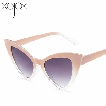 

XojoX Fashion Cat Eye Sunglasses Women 2020 Luxury Brand Deisgner Oversized Sun Glasses Ladies Shades UV400 gafas de sol