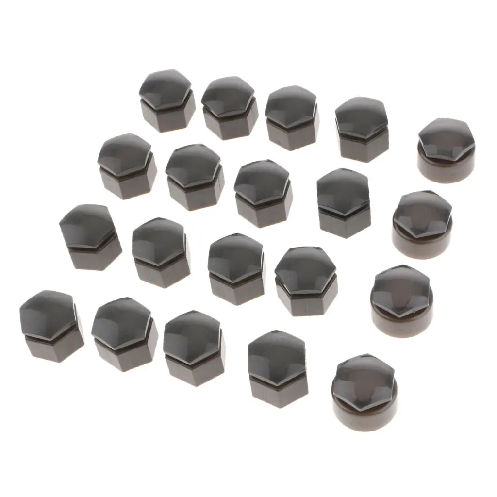 Wheel Nut Caps 20Pcs 19mm Plastic Car Wheel Nut Screw Cover Rims Bolt Cap for Audi Q7
