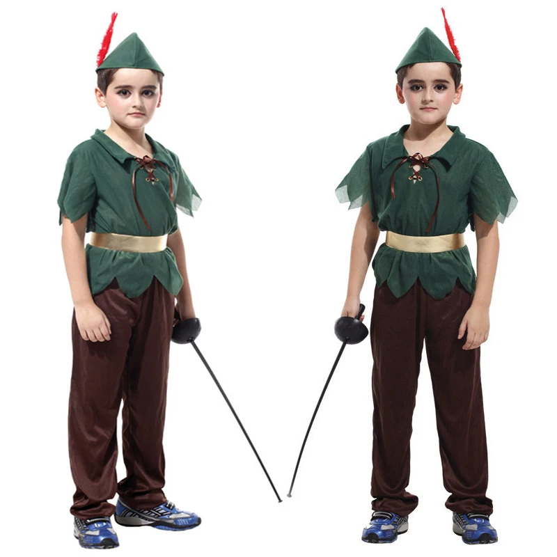Umorden Disfraz de Peter Pan para niños, traje de fiesta para carnaval,  Halloween, bosque verde, Purim|Disfraces para niños| - AliExpress