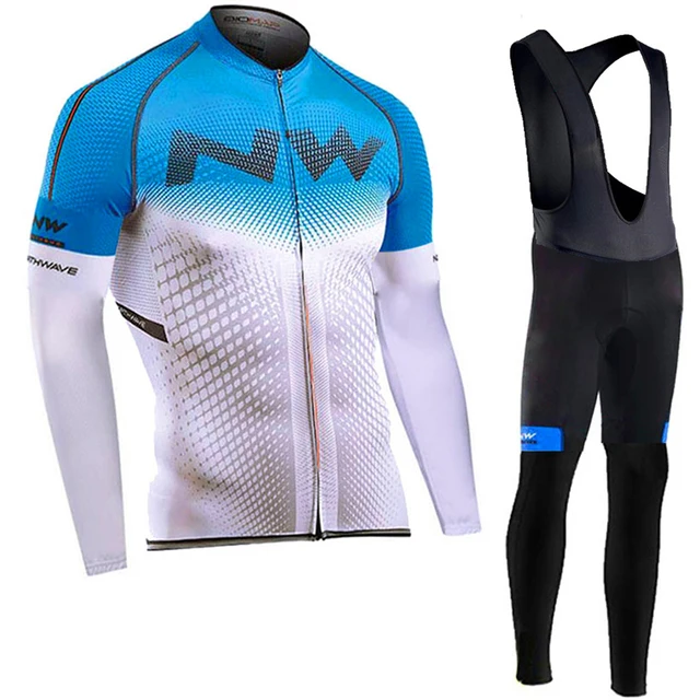 US $26.88 Autumn 2020 NW Team Ropa Cycling Clothes Men Long Sleeve Jersey Suit Outdoor Riding Bike MTB Clothi