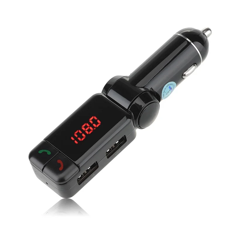 Автомобильный комплект Bluetooth fm-передатчик MP3-плеер громкой связи USB Автомобильное зарядное устройство адаптер питания Поддержка U диск с 3,5 мм аудио кабель FS