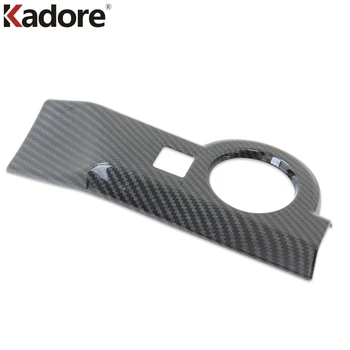 

For Volkswagen T-Cross 2018 2019 2020 Carbon Fiber Car Headlight Switch Buttons Frame Decoration Cover Trim Interior Accessories