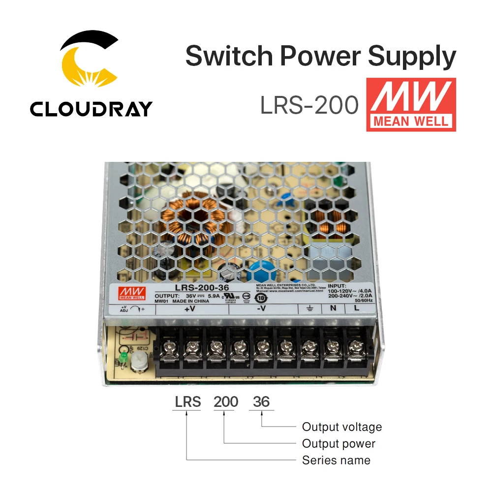 Meanwell LRS-75 Switching Power Supply 12V 6A / 24V 3.2A 75W Original MW  Taiwan Brand for Laser Controller - AliExpress